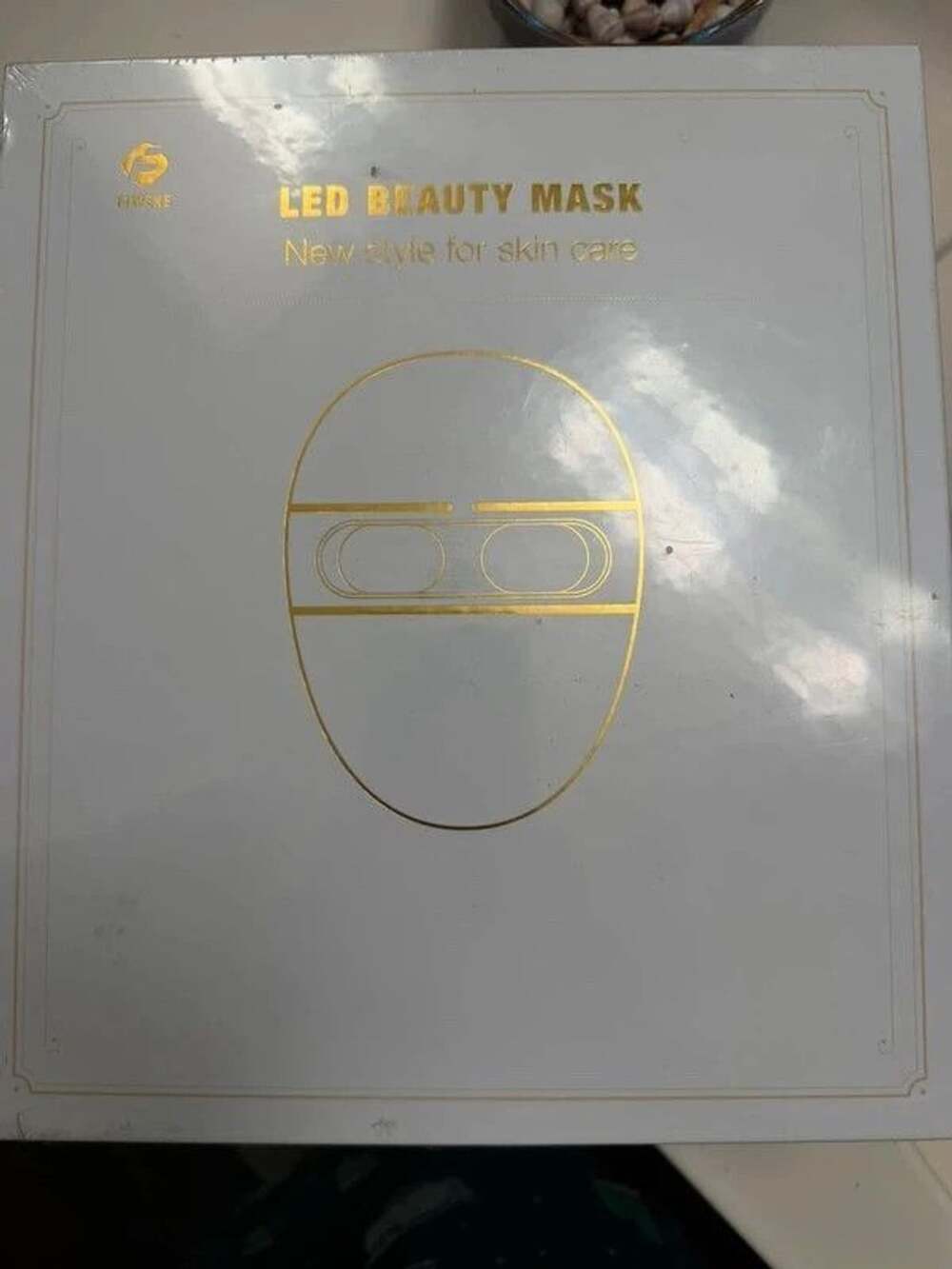 Cordless LED Red Blue & Infrared Light Therapy Face Mask
